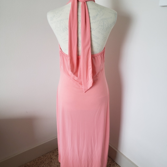 ๐๐๐ Venus peach halter dress size Small - Picture 6 of 8